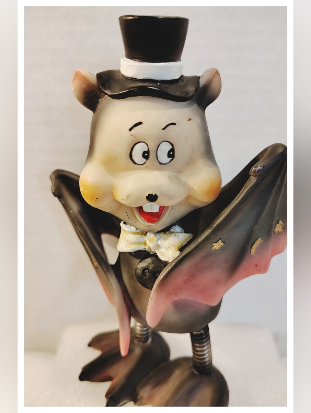 🦇 Bat 🦇 Figure w/Spring Legs Table Decor 6.5" Tall - Picture 2 of 5